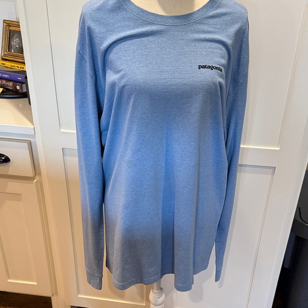 Patagonia Light Blue Crew Neck Shirt
